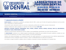 Tablet Screenshot of korfudental.com